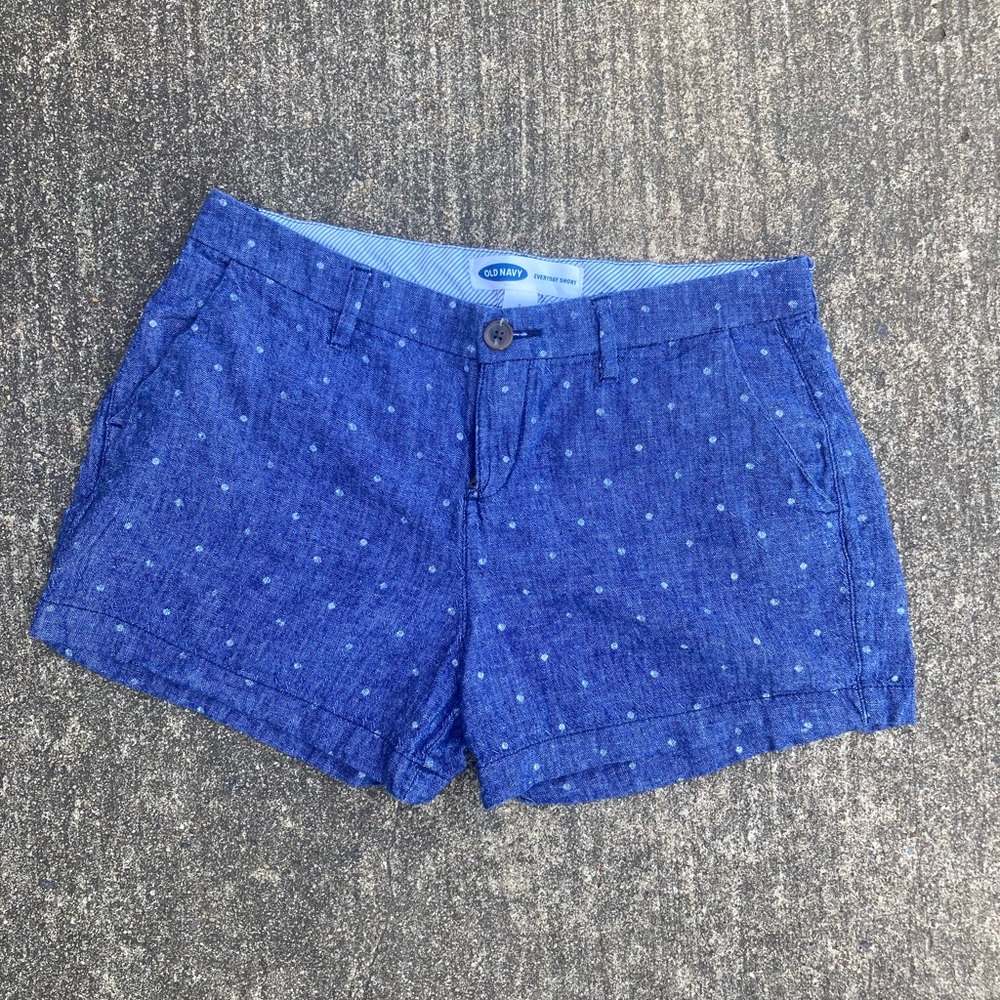 Old Navy Polka Dot Blue Women's Shorts Size 2 (O)